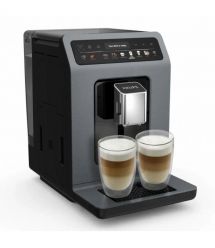 Krups Кофемашина Evidence Hot & Cold 2.3л, зерно, автомат.капучинатор, OLED диспл, авторецептов - 18, серо - черный