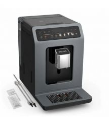 Krups Кофемашина Evidence Hot & Cold 2.3л, зерно, автомат.капучинатор, OLED диспл, авторецептов - 18, серо - черный