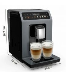 Krups Кофемашина Evidence Hot & Cold 2.3л, зерно, автомат.капучинатор, OLED диспл, авторецептов - 18, серо - черный