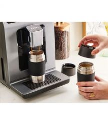 Krups Кофемашина Evidence Hot & Cold 2.3л, зерно, автомат.капучинатор, OLED диспл, авторецептов - 18, серо - черный
