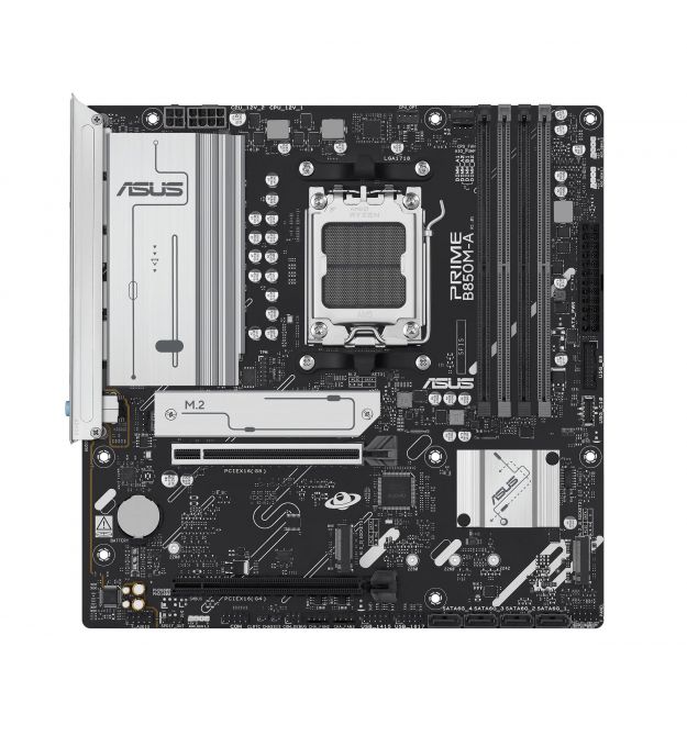ASUS Материнcкая плата PRIME B850M-A-CSM sAM5 B850 4xDDR5 M.2 HDMI DP mATX
