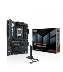 ASUS Материнcкая плата TUF GAMING X870E-PLUS WIFI7 sAM5 X870E 4xDDR5 M.2 HDMI WiFi BT ATX