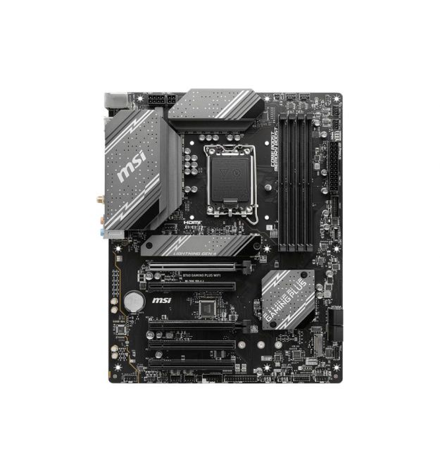 MSI Материнcкая плата B760 GAMING PLUS WIFI B760 4xDDR5 M.2 HDMI DP WiFi BT ATX