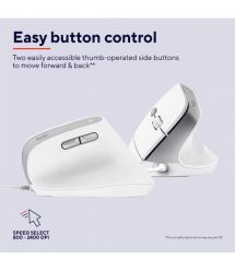 Trust Мышь Trust Bayo 2 Ergonomic, USB-A, біла