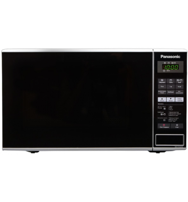 Panasonic Микроволновая печь, 20л, 800Вт, гриль, дисплей, нерж