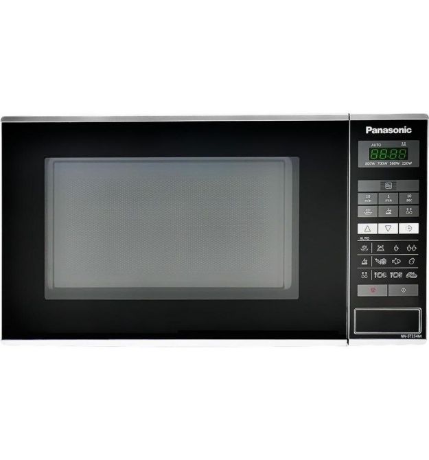 Panasonic Микроволновая печь, 20л, 800Вт, дисплей, откр.кнопкой, нерж