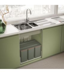 Franke Смеситель для кухни Lina Clear Water, дл.излива - 272 мм, поворотный, 1+1фильтр, хром