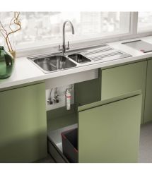 Franke Смеситель для кухни Lina Clear Water, дл.излива - 272 мм, поворотный, 1+1фильтр, хром