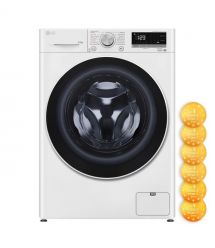 LG Стирально-сушильная машина фронтальная, 9(5)кг, 1200, А, 48см, дисплей, пар, инвертор, белый