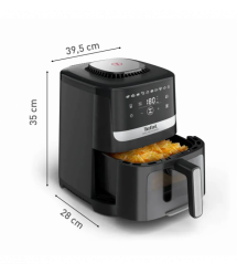 Tefal Мультипечь Easy Fry Silence Vision, 1670Вт, чаша-5л, сенсорное управл., с окошком, пластик, черный