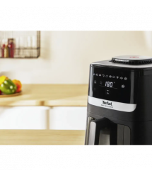 Tefal Мультипечь Easy Fry Silence Vision, 1670Вт, чаша-5л, сенсорное управл., с окошком, пластик, черный