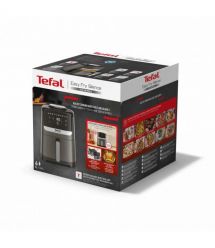 Tefal Мультипечь Easy Fry Silence, 1670Вт, чаша-5л, сенсорное управл., пластик, нерж. сталь, черный