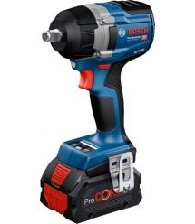 Bosch Гайковерт ударный GDS 18V-750C 18В 2x8А·час до 3000об·мин 270/380/750Нм квадрат 1/2" ЗП GAL1880CV кейс Bluetooth 1.7кг