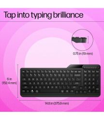 HP Клавиатура мембранная HP 460 Multi-Device 102key, BT, EN/UK, чёрный