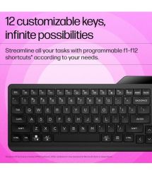 HP Клавиатура мембранная HP 460 Multi-Device 102key, BT, EN/UK, чёрный