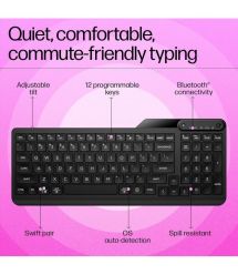 HP Клавиатура мембранная HP 460 Multi-Device 102key, BT, EN/UK, чёрный