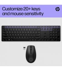 HP Комплект клавиатура та мышь HP 650, WL, EN/UK, чёрный