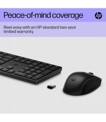 HP Комплект клавиатура та мышь HP 650, WL, EN/UK, чёрный