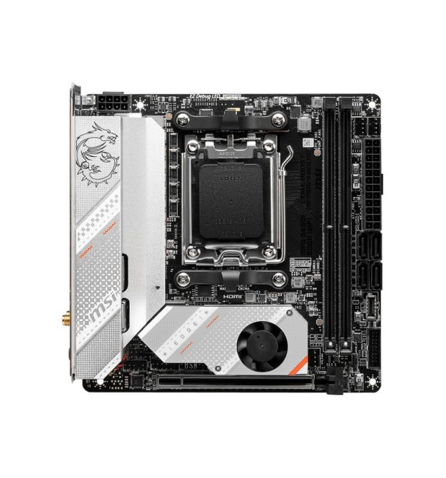 MSI Материнcкая плата MPG B650I EDGE WIFI sAM5 B650 2xDDR5 M.2 HDMI WiFi BT mITX