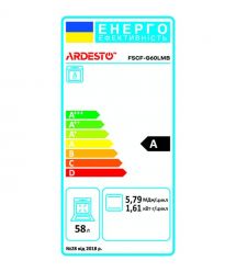 ARDESTO Плита газовая, 58л, 60x60см, черный