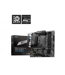 MSI Материнcкая плата PRO B760M-A WIFI DDR4 s1700 B760 4xDDR4 M.2 HDMI DP WiFi BT mATX