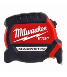 Milwaukee Рулетка Magnetic GEN III, 8мх27мм, с фиксатором сматывания, АБС-пластик, магнит
