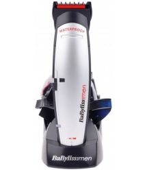 BaByliss Набор для стрижки Babyliss для головы, усов, бороды,носа и тела, сеть+акум., насадок-10, серебристый