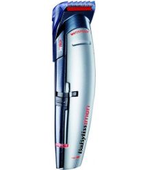 BaByliss Набор для стрижки Babyliss для головы, усов, бороды,носа и тела, сеть+акум., насадок-10, серебристый