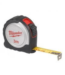 Milwaukee Рулетка C3/16, 3мх16мм, с фиксатором сматывания, АБС-пластик