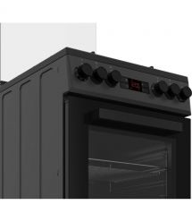 Beko Плита Beko комби, 60л, 50x60см, дисплей, конвекция, чугун, черный