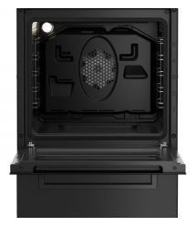 Beko Плита Beko комби, 60л, 50x60см, дисплей, конвекция, чугун, черный