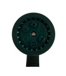 Verto Ороситель ручной, пистолетный, 1/2"-3/4", 6 функций, регулировка напора/распила воды, держатель двухкомпонентный