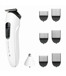 Rowenta Триммер Trim&Style для бороды, усов и головы, сеть+акум., насадок-7, сталь, белый