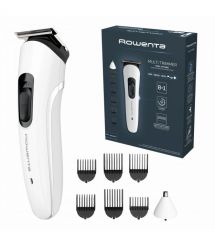 Rowenta Триммер Trim&Style для бороды, усов и головы, сеть+акум., насадок-7, сталь, белый