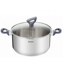 Tefal Кастрюля Daily Cook с крышкой, 24см, нержавеющая сталь, алюминий, бакелит