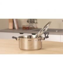 Tefal Кастрюля Daily Cook с крышкой, 24см, нержавеющая сталь, алюминий, бакелит