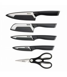 Tefal Набор ножей Tefal Comfort, 5 предметов, нержавеющая сталь, пластик, черника