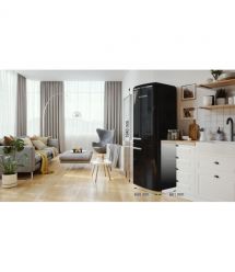 Gorenje Холодильник с нижн. мороз. камерой Gorenje, 194x66x60см, 2 дв., 204(96)л, А++, Retro,