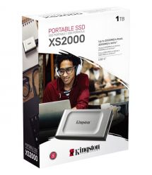 Kingston Портативный SSD Kingston 1TB USB 3.2 Gen 2x2 Type-C XS2000