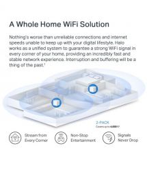 Mercusys Система WiFi-Mesh Halo H60X AX1500, 3xGE LAN/WAN, 2мод