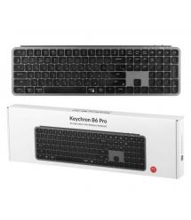 Keychron Клавиатура мембраная B6 Pro, USB/WL/BT, space gray