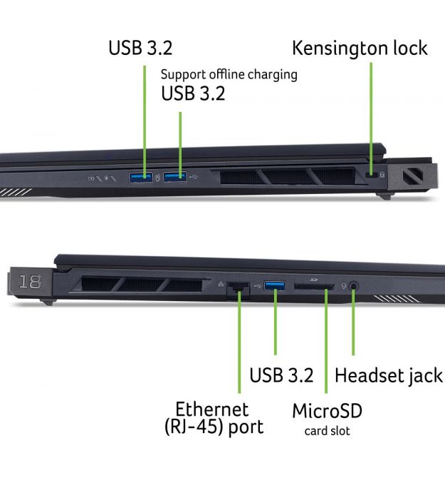 Acer Ноутбук Predator Helios 18 PH18-73 18" WQXGA IPS, Intel U9-275HX, 192GB, F5TB, NVD5080-16, Win11P
