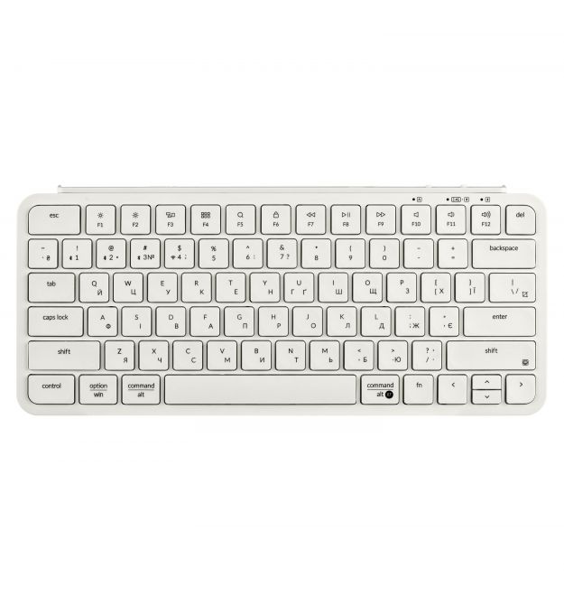 Keychron Клавиатура мембраная B1 Pro, USB/WL/BT, ivory white
