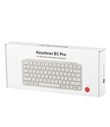 Keychron Клавиатура мембраная B1 Pro, USB/WL/BT, ivory white