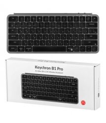 Keychron Клавиатура мембраная B1 Pro, USB/WL/BT, space gray