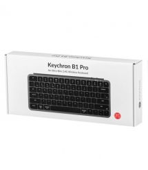 Keychron Клавиатура мембраная B1 Pro, USB/WL/BT, space gray