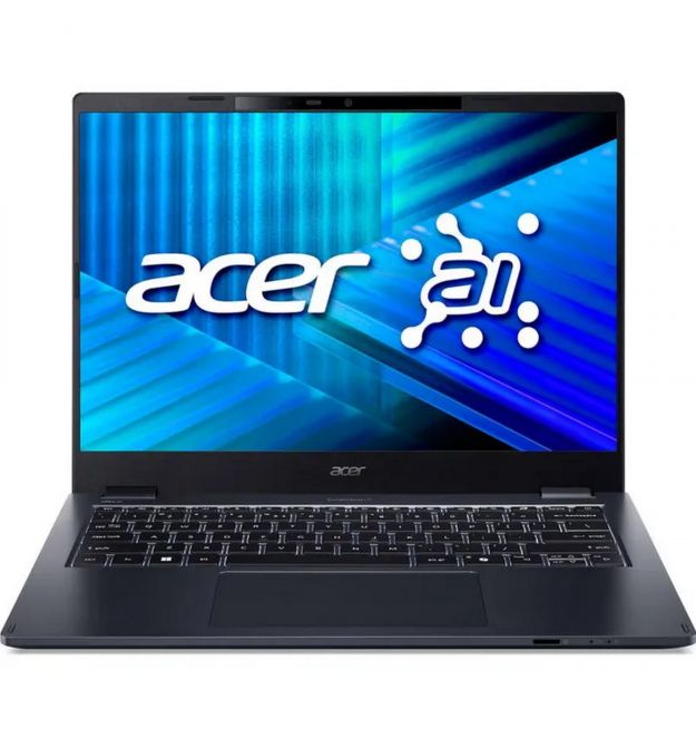 Acer Ноутбук TravelMate TMP414-55 14" WUXGA IPS, Intel U7-255U, 64GB, F1TB, UMA, Lin, синий