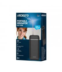ARDESTO Ирригатор портативний, чаша 140 мл, Li-ion аккум. в компл., чорний