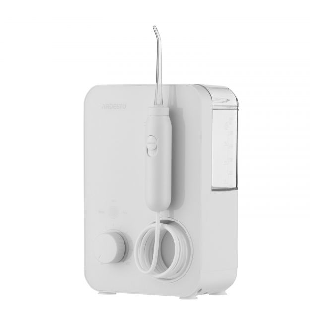 ARDESTO Ирригатор стационарный, чаша 600 мл, от сети , 7 насадок, белый