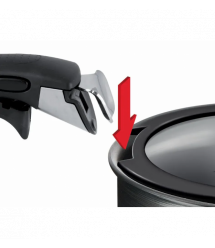 Tefal Набор стеклянных крышек Ingenio, 16см, 18см, 20см, стекло, пластик, черный